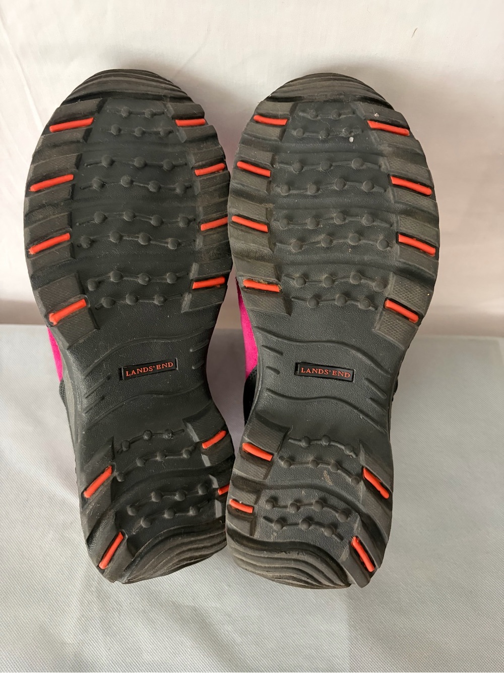 Lands End Pink Quilted Insulated Winter Boots Lace Up Sz 9B (B222) - Picture 10 of 11